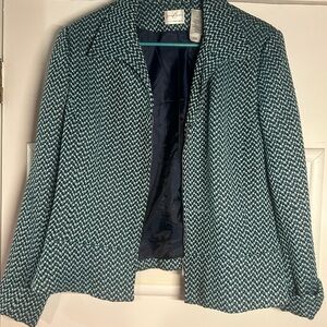 Women's Blue Houndstooth Jacket